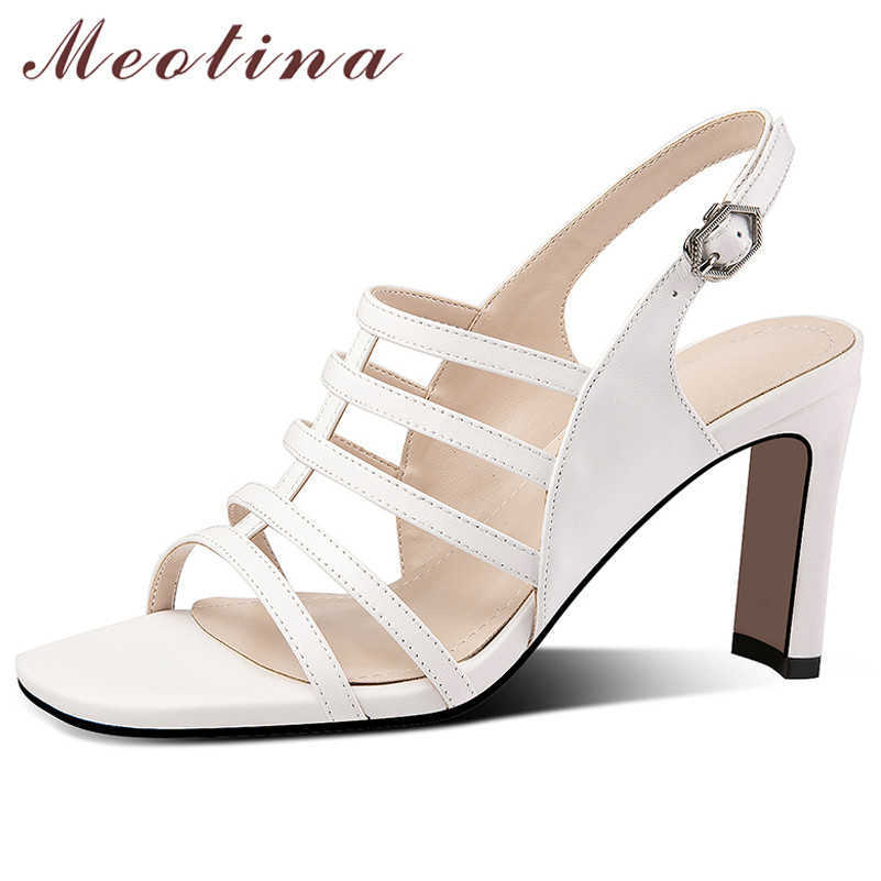 Meotina Women Gladiator Shoes Narrow Band Natural Genuine Leather Sandals Square Toe Lady Shoes Buckle Thick High Heel Sandals 210608, Black
Meotina Women Gladiator Shoes Narrow Band Natural Genuine Leather Sandals Square Toe Lady Shoes Buckle Thick High Heel Sandals 210608, Black