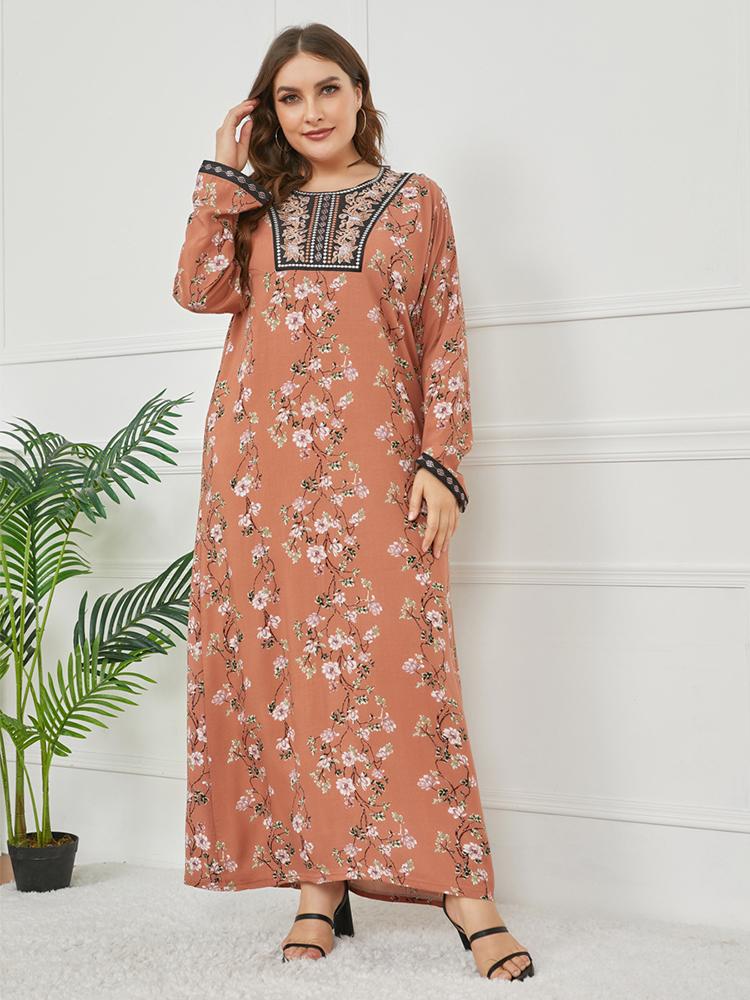 Ethnic Clothing Vestidos Maxi Dresses For Women Dubai Abaya Kaftan Turkey Islam Muslim Hijab Long Floral Dress Robe Longue Femme Musulmane
Ethnic Clothing Vestidos Maxi Dresses For Women Dubai Abaya Kaftan Turkey Islam Muslim Hijab Long Floral Dress Robe Longue Femme Musulmane