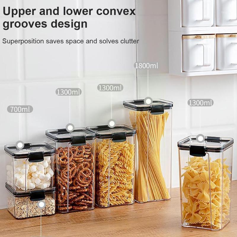 Storage Bottles & Jars 700/1300/1800ML Food Container Plastic Kitchen Tank Transparent Multigrain Sealed Box Noodle Refrigera E4Y7
Storage Bottles & Jars 700/1300/1800ML Food Container Plastic Kitchen Tank Transparent Multigrain Sealed Box Noodle Refrigera E4Y7