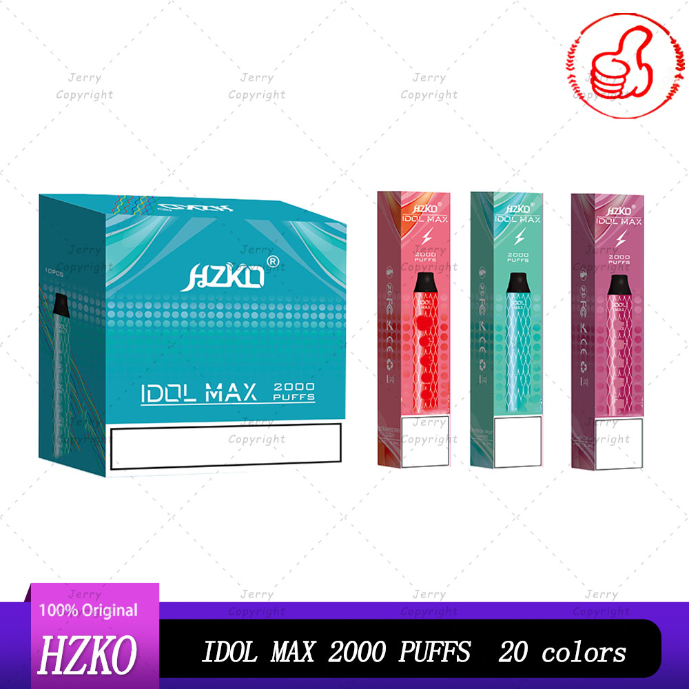 HZKO IDOL MAX Disposable Device Kit E cigarette 1000mAh Battery Vape 2000 Puff Pre-Filled 6.5ml Pod For Bang Bar Plus Flow
HZKO IDOL MAX Disposable Device Kit E cigarette 1000mAh Battery Vape 2000 Puff Pre-Filled 6.5ml Pod For Bang Bar Plus Flow
