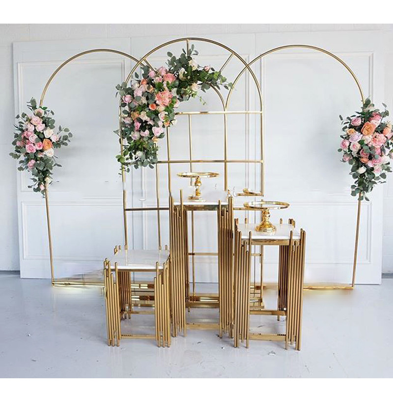 Wedding Decoration Fashion Iron Backdrops Balloons Billboard Sign Arch Screen Divider Flower Plinths Pillar Road Lead Frame Stage Party Birthday Backg