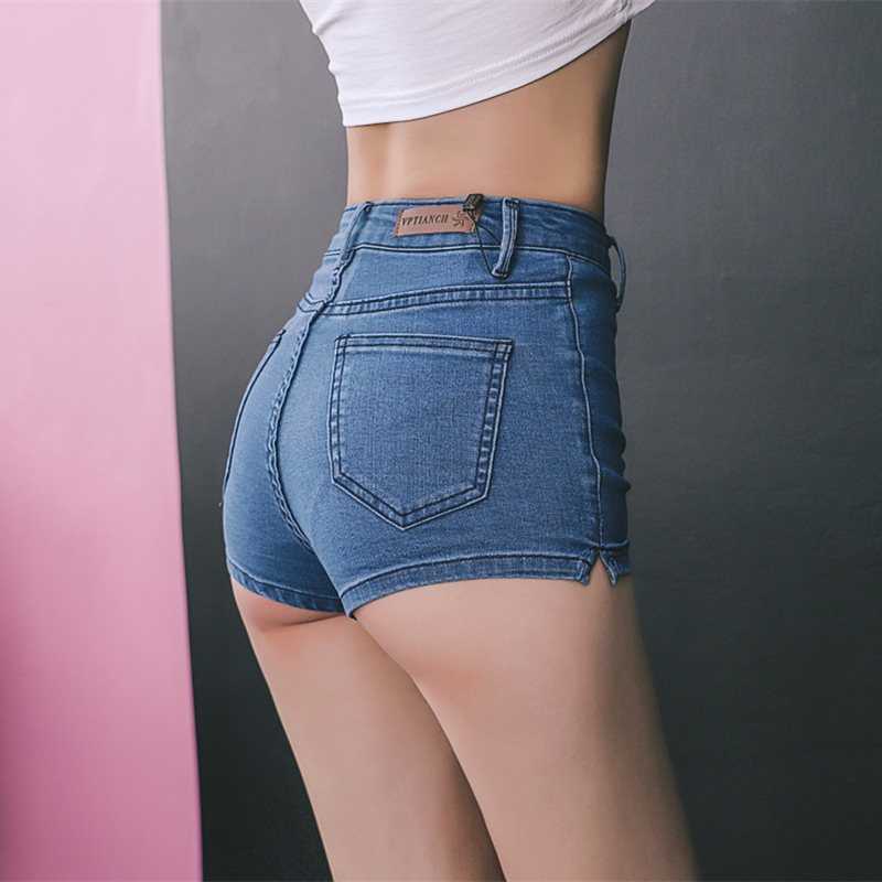 Summer Jeans Mini High Waist Shorts Women Booty Shorts Kawaii Sexy Denim Shorts Feminino Denim Short Mujer 210611
