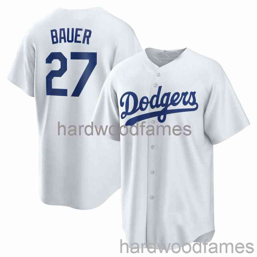 Custom Trevor Bauer #27 Jersey Stitched Men Women Youth Kid Baseball Jersey XS-6XL