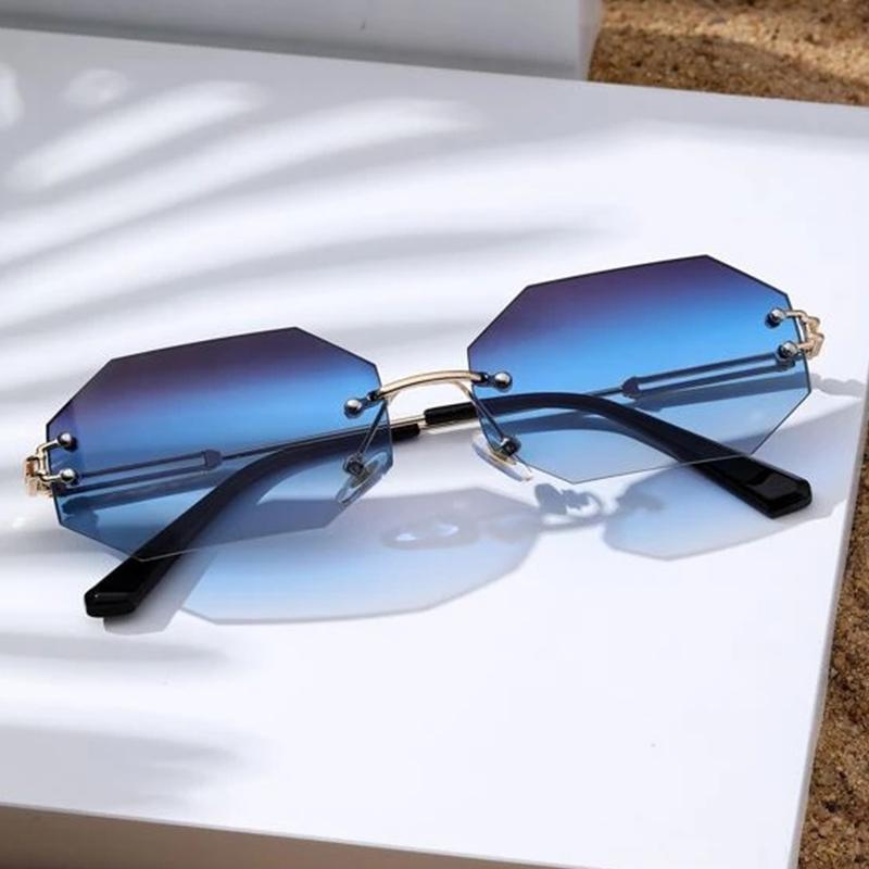 Sunglasses Metal Frame Polygon Rectangle Rimless Women Brand Designer Fashion Pochromic Glasses Square Sun Eyewear
Sunglasses Metal Frame Polygon Rectangle Rimless Women Brand Designer Fashion Pochromic Glasses Square Sun Eyewear
