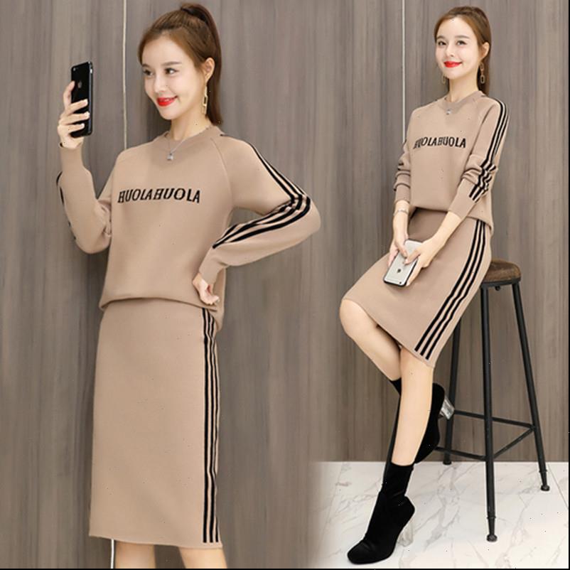 autumn womens tracksuits knitting 2 piece suite women long sleeve sweater pullover elastic waist knitted skirt female suit, Gray
autumn womens tracksuits knitting 2 piece suite women long sleeve sweater pullover elastic waist knitted skirt female suit, Gray