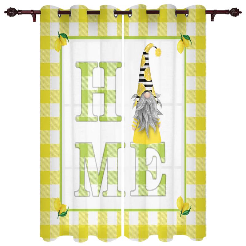Luxury Modern Window Curtains Gnome Lemon Yellow Plaid Bedroom Living Room Dining Decoration Translucent Beautiful Curtain & Drapes
Luxury Modern Window Curtains Gnome Lemon Yellow Plaid Bedroom Living Room Dining Decoration Translucent Beautiful Curtain & Drapes