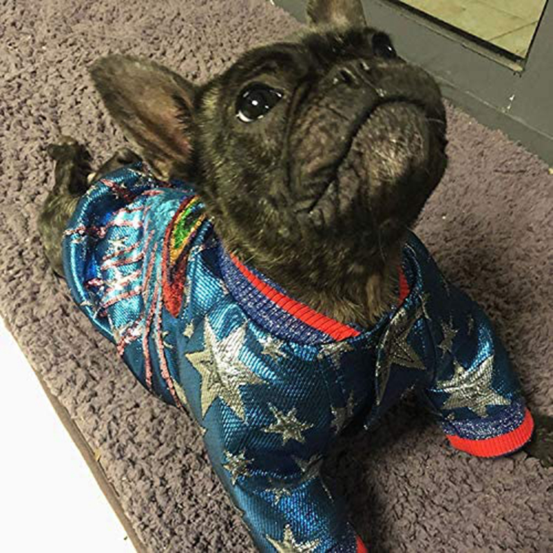 free shipping Designer Dogs Clothes Catclothes Apparel Funny Sequin Flashy Party Costume Puppy Sweater Cat Outfits Pet ets for Small Medium Dog XL A17