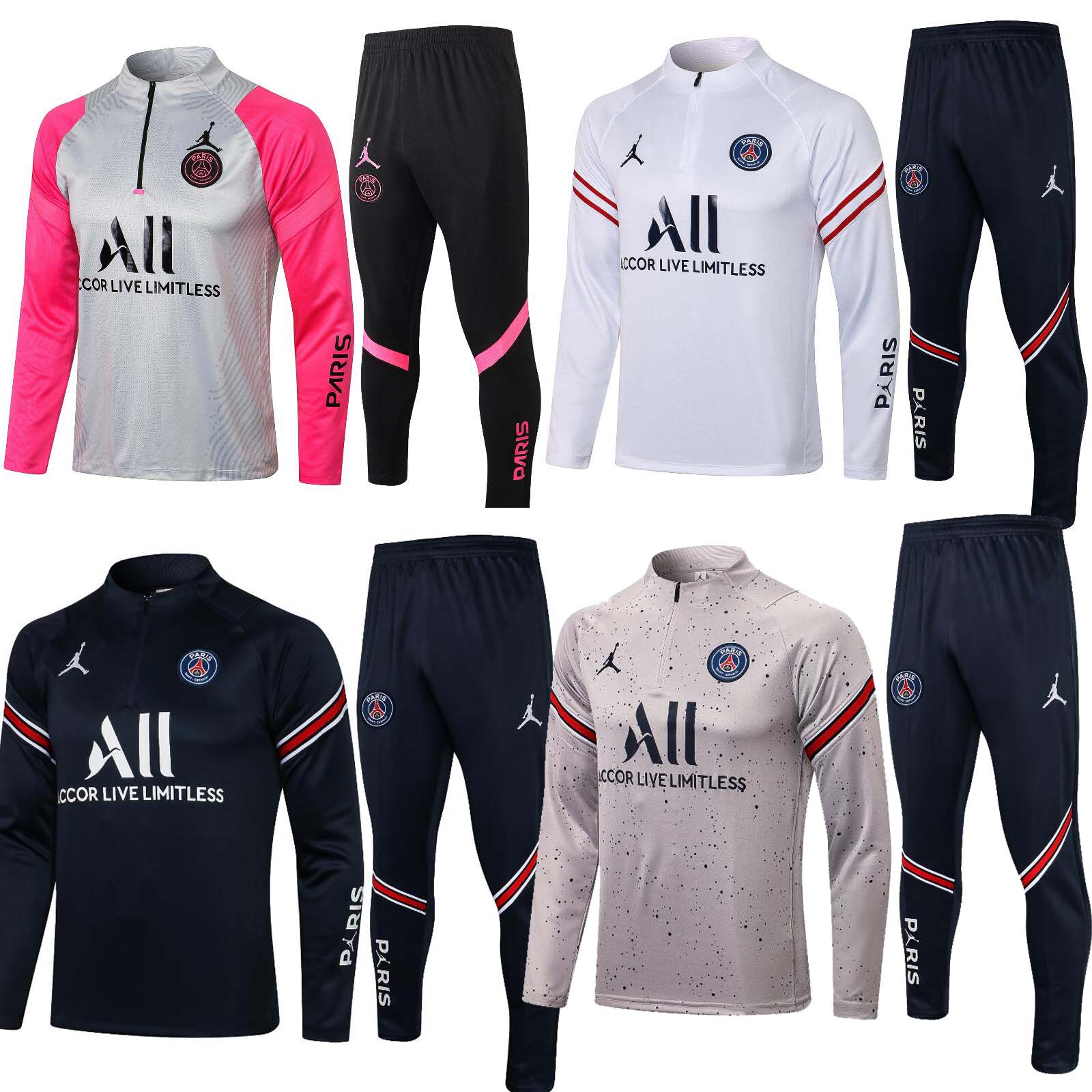 PSG Training suit kit soccer survetement de football 21 22 Paris Saint-Germain Training suit jacket Training suit sportswear Windbreaker football Jersey Jordan, B449#
PSG Training suit kit soccer survetement de football 21 22 Paris Saint-Germain Training suit jacket Training suit sportswear Windbreaker football Jersey Jordan, B449#