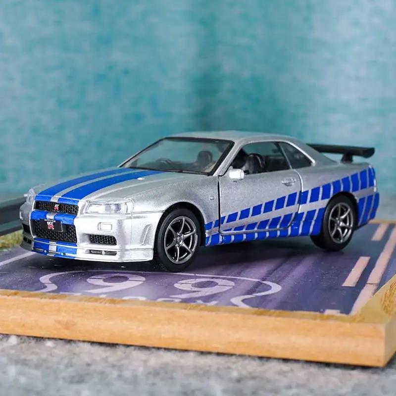 136 Nissan Skyline Ares GTR R34 Diecasts & Toy Vehicles Metal Toy Car Model High Simulation Pull Back Collection Kids Toys
136 Nissan Skyline Ares GTR R34 Diecasts & Toy Vehicles Metal Toy Car Model High Simulation Pull Back Collection Kids Toys