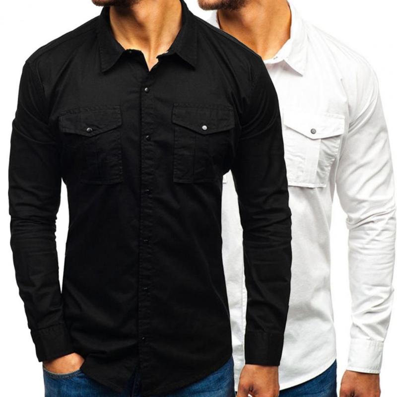 Men's Casual Shirts Fabulous Men T-shirt Pockets All Match Soft Spring Shirt Top, White;black
Men's Casual Shirts Fabulous Men T-shirt Pockets All Match Soft Spring Shirt Top, White;black