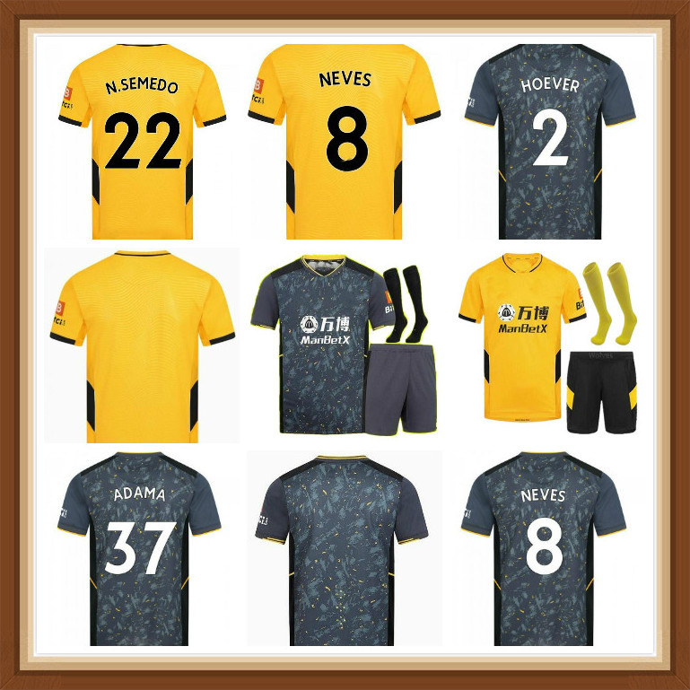 20 21 22 Wolves SEMEDO RAUL NETO Soccer Jerseys 2021 2022 Wanderers J.OTTO PODENCE Football Shirts ADAMA Men Kids Kits sets Uniform, Black;yellow
20 21 22 Wolves SEMEDO RAUL NETO Soccer Jerseys 2021 2022 Wanderers J.OTTO PODENCE Football Shirts ADAMA Men Kids Kits sets Uniform, Black;yellow