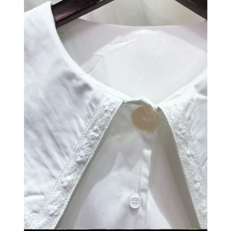 Arrival Spring Preppy Style Women Long Sleeve White Blouse Sailor Collar Loose Casual Shirts Female Tops Blusas Mujer S283 210512