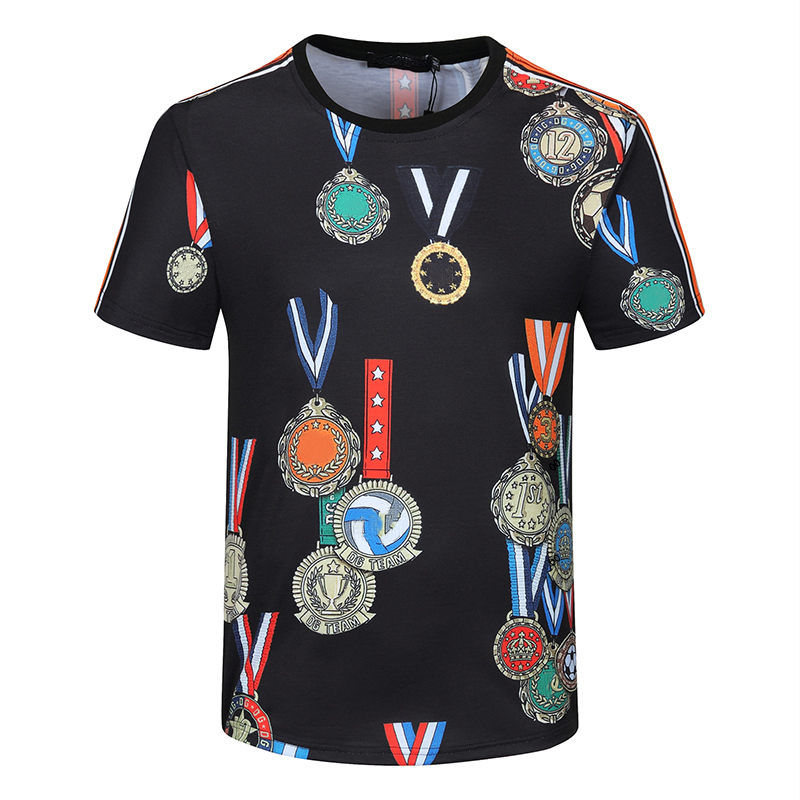 European and American 21ss mens tops short sleeves T-shirt summer high-quality casual printed fashion tee Designer T-Shirts shirt classic, White;black
European and American 21ss mens tops short sleeves T-shirt summer high-quality casual printed fashion tee Designer T-Shirts shirt classic, White;black