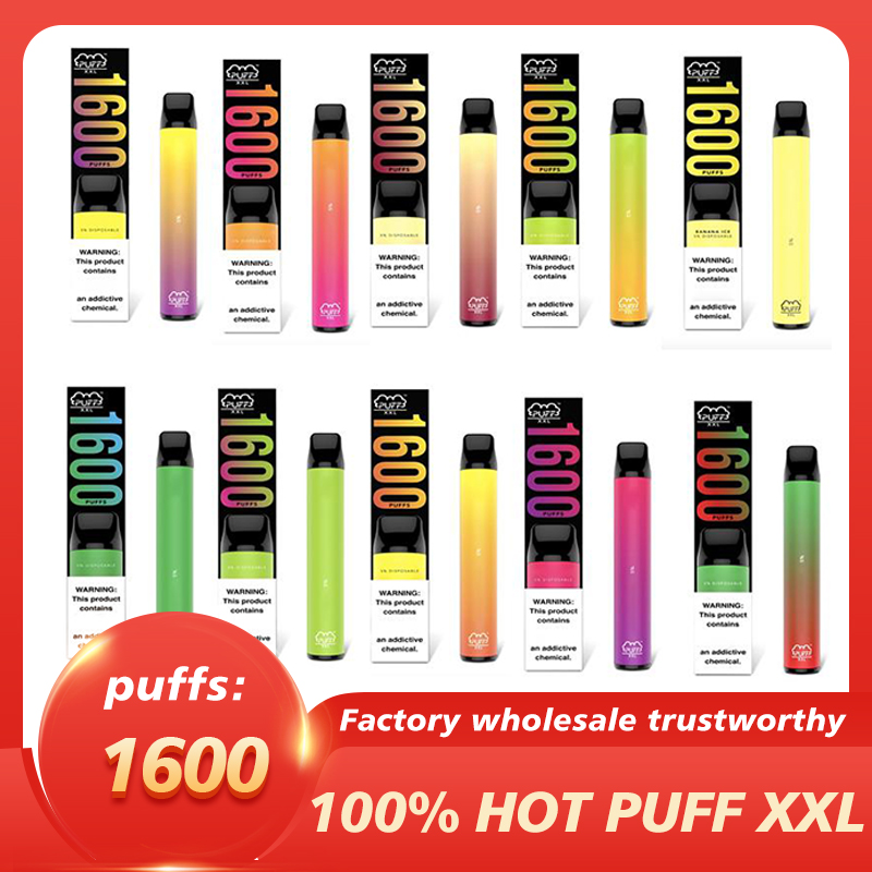 E Cigarettes PUFF XXL Disposable Vapes Pod Device 1600 puffs 19 Colors 1000mah Battery 6.5ml Tank PK BangXXL Air Bar Plus Kits Stick Portabl
E Cigarettes PUFF XXL Disposable Vapes Pod Device 1600 puffs 19 Colors 1000mah Battery 6.5ml Tank PK BangXXL Air Bar Plus Kits Stick Portabl