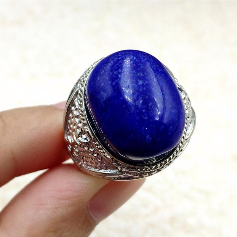 Cluster Rings Genuine Natural Blue Lapis Lazuli Ring Gemstone Adjustable 18x14mm Oval 925 Sterling Silver Bead, Golden;silver
Cluster Rings Genuine Natural Blue Lapis Lazuli Ring Gemstone Adjustable 18x14mm Oval 925 Sterling Silver Bead, Golden;silver