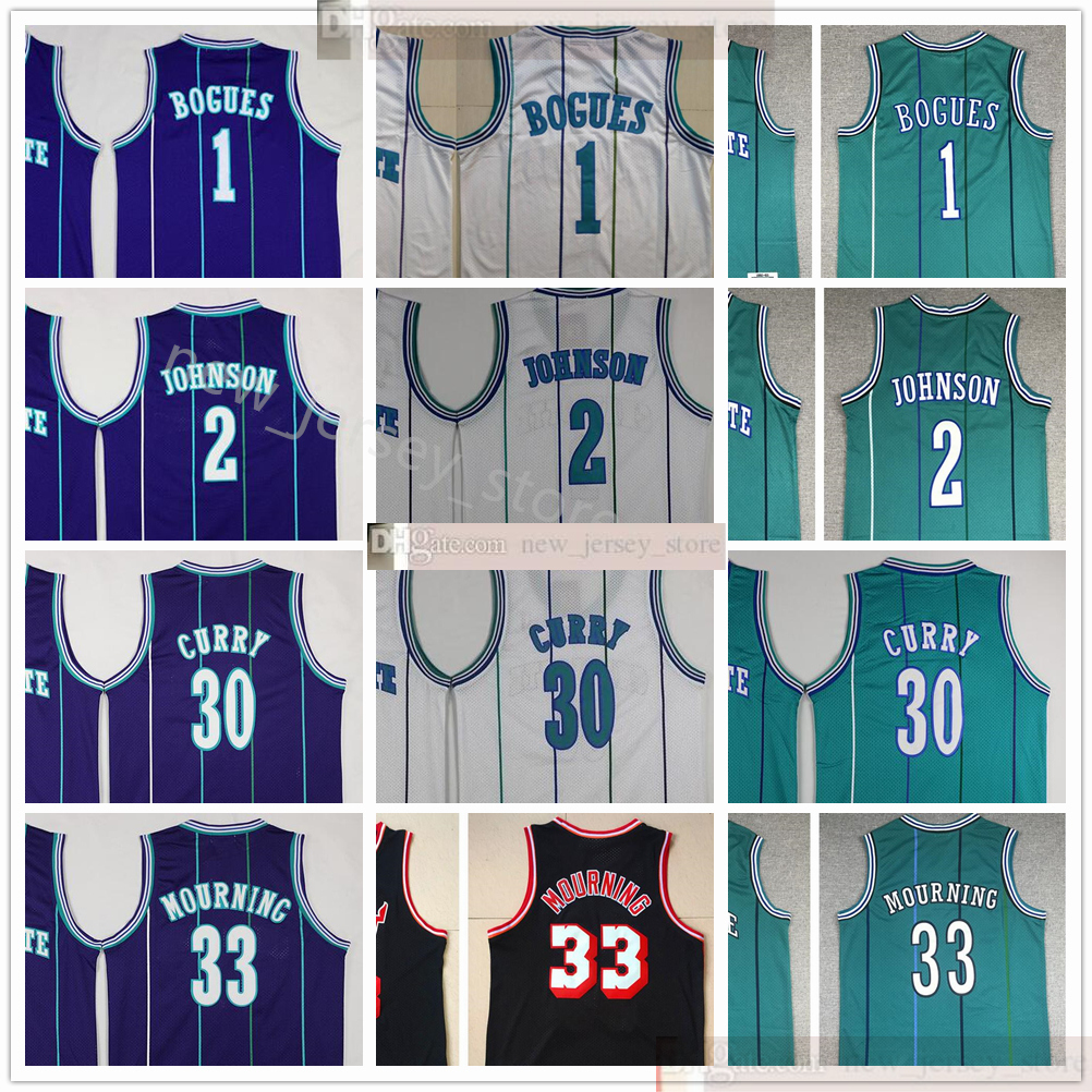 Retro Baskeball 1 Tyrone Muggsy Jerseys Stitched 2 Larry Johnson 30 Dell Curry 33 Alonzo Mourning White Green Purple Jersey M&N Retro S-XXL, Black;red
Retro Baskeball 1 Tyrone Muggsy Jerseys Stitched 2 Larry Johnson 30 Dell Curry 33 Alonzo Mourning White Green Purple Jersey M&N Retro S-XXL, Black;red