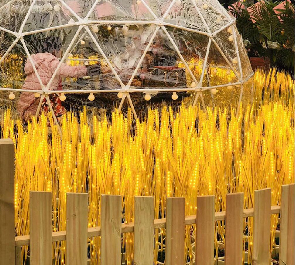 10PCS/LOT Outdoor LED Wheat Ear Lamp Reed Lamps Waterproof Garden Courtyard Simulation Wheat Lamp Decor Lights