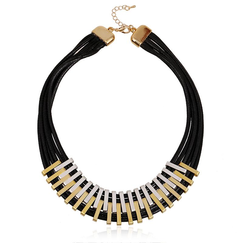 Chokers Multi-strand Thin Leather Cord Twisted Into A Strand Of Industrial Style Women Choker Modern Futuristic Necklaces Gypsy Jewelry
Chokers Multi-strand Thin Leather Cord Twisted Into A Strand Of Industrial Style Women Choker Modern Futuristic Necklaces Gypsy Jewelry
