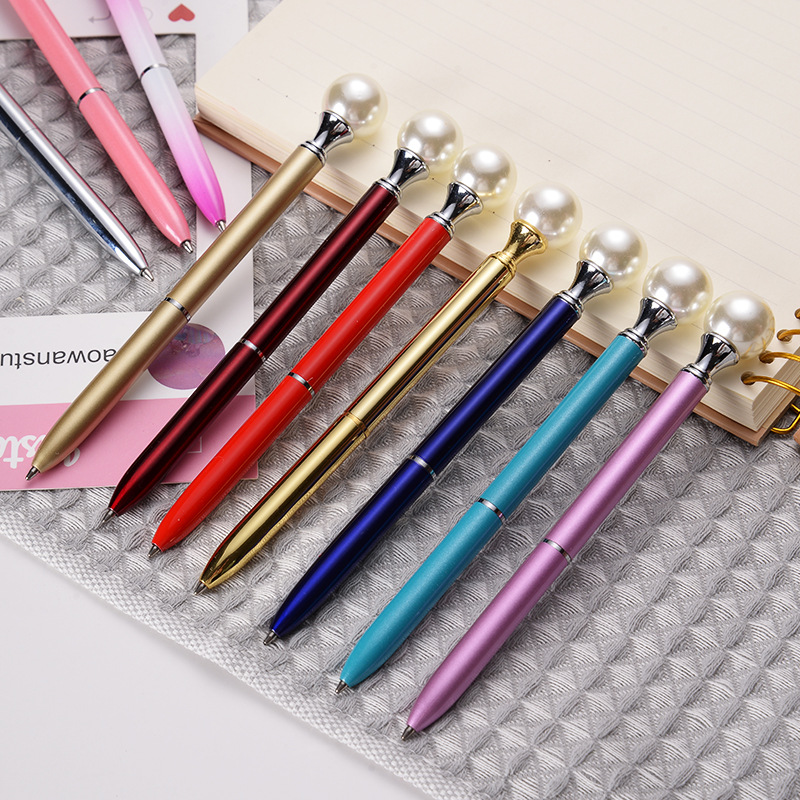 Pearl-Decorated Pen Metal Ball Point Pen Diamond Pen Pearl-Decorated Ball Cute Creative Fashion Gift Signature
Pearl-Decorated Pen Metal Ball Point Pen Diamond Pen Pearl-Decorated Ball Cute Creative Fashion Gift Signature
