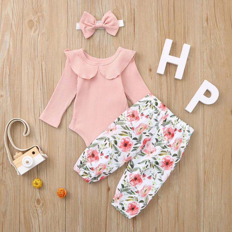 Clothing Sets 3PCS Baby Girls Spring Autumn Ribbed Bodysuit +Floral Pants +Headband Infant Outfit Fall Suit Girl Clothes 0-24M, White
Clothing Sets 3PCS Baby Girls Spring Autumn Ribbed Bodysuit +Floral Pants +Headband Infant Outfit Fall Suit Girl Clothes 0-24M, White
