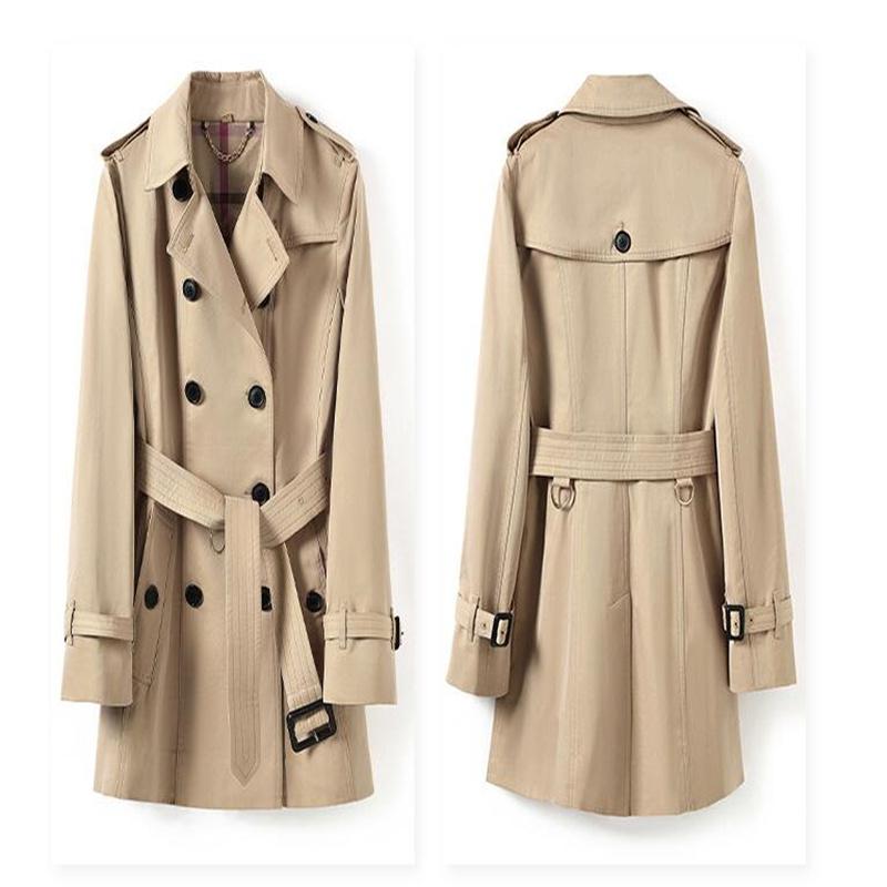 Women's Trench Coats Short Women Windbreaker Autumn Style Korean Clothes Loose All-match Jacket Fashion Khaki Black Red