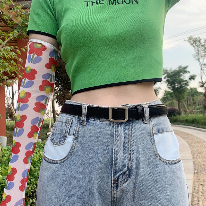 Fashion Leather Belt Men And Women Cool Simple Wild Non-porous Student Jeans Decorative Black Ins Beautiful Belts, Black;brown
Fashion Leather Belt Men And Women Cool Simple Wild Non-porous Student Jeans Decorative Black Ins Beautiful Belts, Black;brown