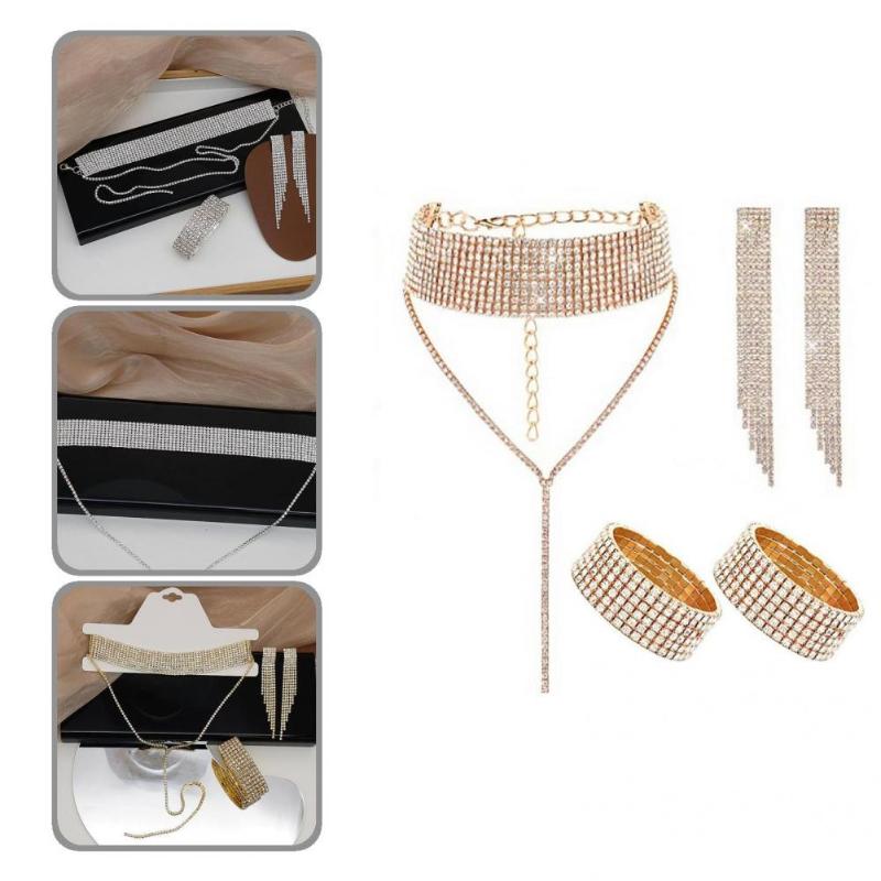 Earrings & Necklace 1 Set Tassel Female Fine Workmanship Adjustable Lightweight Jewelry Bridal Bracelets For Banquet, Silver
Earrings & Necklace 1 Set Tassel Female Fine Workmanship Adjustable Lightweight Jewelry Bridal Bracelets For Banquet, Silver