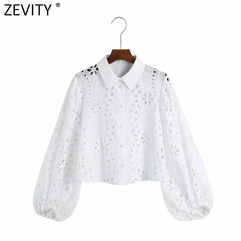 Zevity Women Sexy Hollow Out Embroidery White Short Smock Blouse Office Lady Lantern Sleeve Casual Shirt Chic Blusas Tops LS9264 210603, As pic ls9264cbrl
Zevity Women Sexy Hollow Out Embroidery White Short Smock Blouse Office Lady Lantern Sleeve Casual Shirt Chic Blusas Tops LS9264 210603, As pic ls9264cbrl