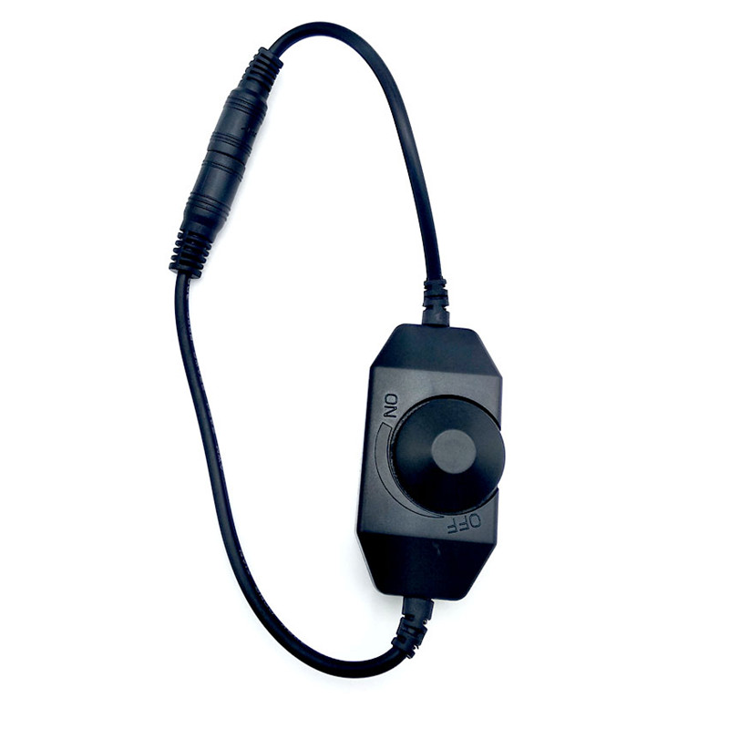 LED Dimmer Switch Brightness Adjust Controller for 3528 5050 5730 5630 Single Color Strip Light DC 12V 24V Black/White