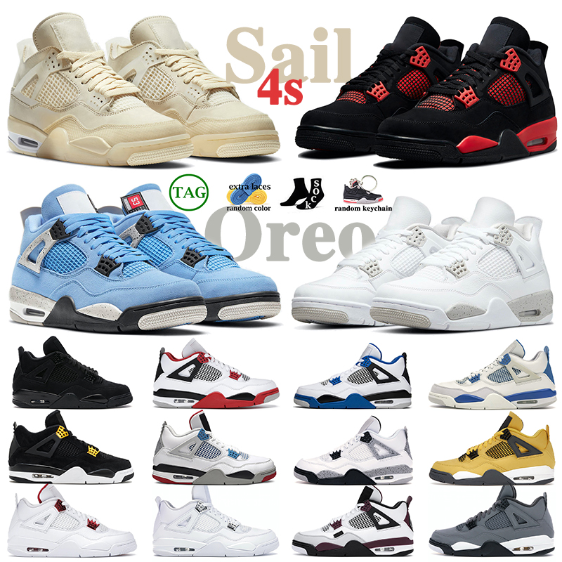 men women basketball shoes 4 Sail White Oreo 4s Red Thunder University Blue Royalty Metallic Green Court Purple Black Cat Bred mens trainers sneakers
men women basketball shoes 4 Sail White Oreo 4s Red Thunder University Blue Royalty Metallic Green Court Purple Black Cat Bred mens trainers sneakers