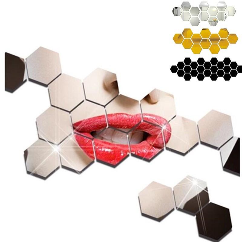 Mirrors 48Pcs Hexagon Mirror Sticker Self-adhesive Mosaic Tiles Bathroom Decorative DIY Wall Furniture Cabinet Modern Accessories
Mirrors 48Pcs Hexagon Mirror Sticker Self-adhesive Mosaic Tiles Bathroom Decorative DIY Wall Furniture Cabinet Modern Accessories