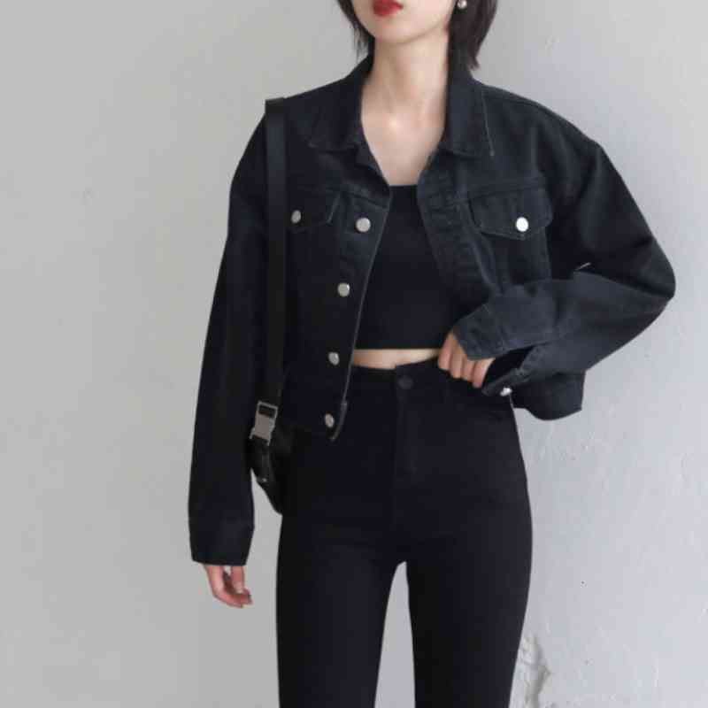 Women's Jackets Black retro jacket, woman's coat with long sleeve, , 56W1, 1# shoe box
Women's Jackets Black retro jacket, woman's coat with long sleeve, , 56W1, 1# shoe box