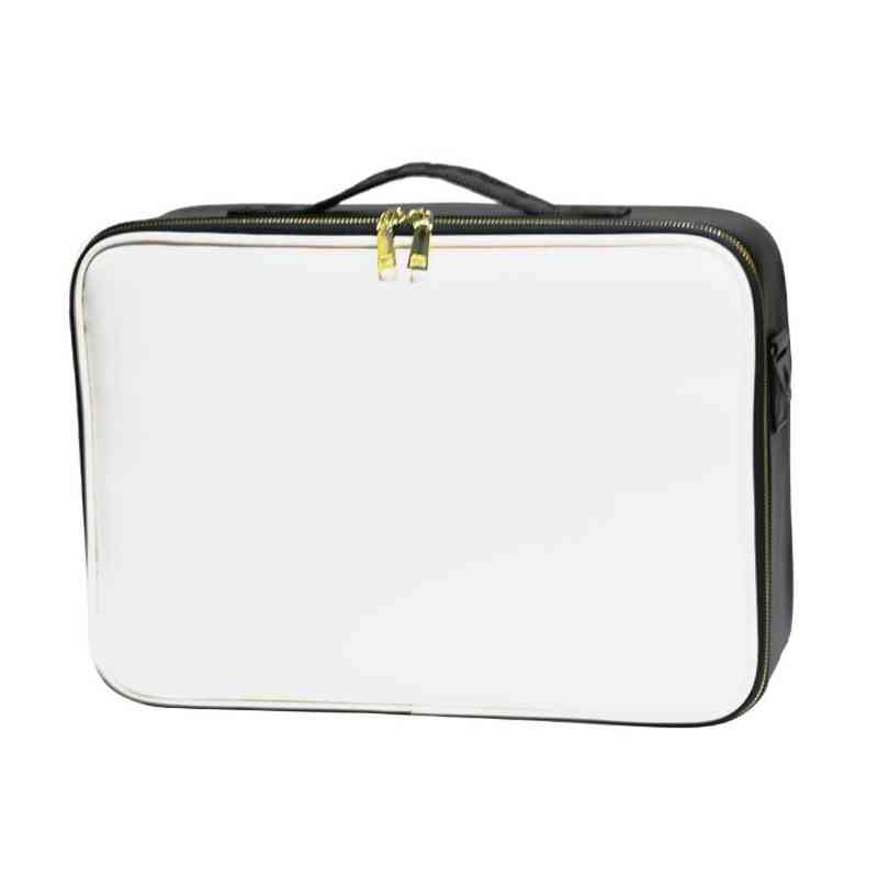 NXY cosmetic bags Travel Waterproof Makeup Bag Large Capacity makeup box Organizer Portable PU Leather Cosmetic 220124