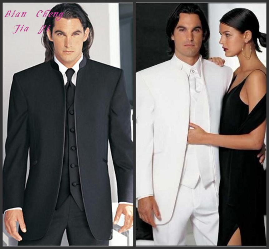 Men's Suits & Blazers Unique No Button Groom Tuxedos 3 Pieces Groomsmen Mandarin Collar Mens Wedding (Jacket+Pants+Tie+Waistcoat), As picture
Men's Suits & Blazers Unique No Button Groom Tuxedos 3 Pieces Groomsmen Mandarin Collar Mens Wedding (Jacket+Pants+Tie+Waistcoat), As picture
