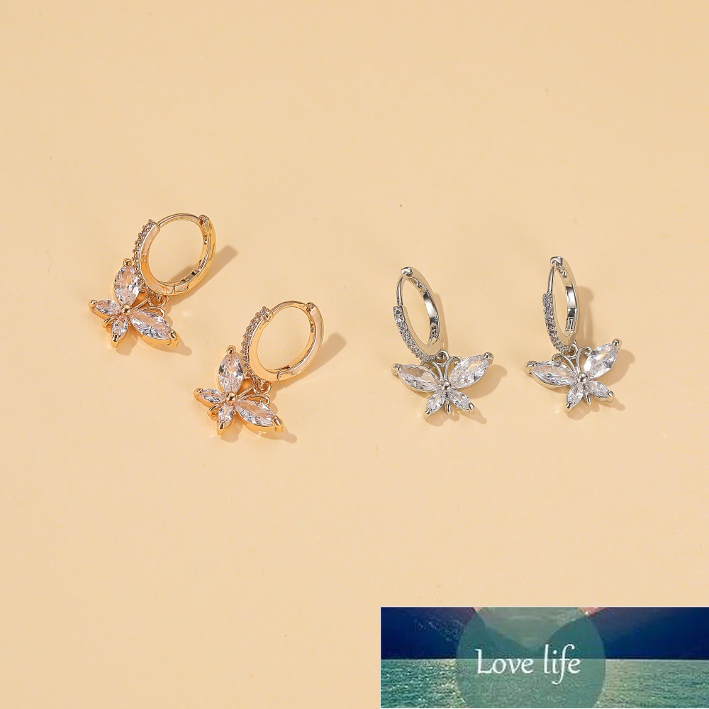Crystal Butterfly Earrings Zircon Gold Silver Color Earrings For Women Earing Jewelry Earings Butterfly Earring Kolczyki Factory price expert design Quality
Crystal Butterfly Earrings Zircon Gold Silver Color Earrings For Women Earing Jewelry Earings Butterfly Earring Kolczyki Factory price expert design Quality