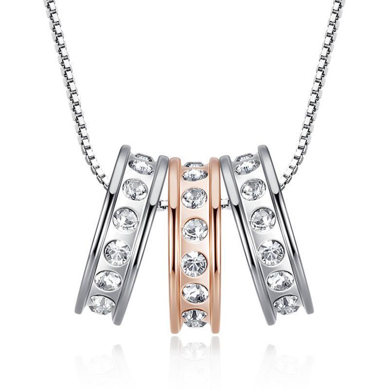 Pendant Necklaces HPXmas Trendy Tricyclic Circle Round Zircon Crystal Dainty For Women Allergy Free Ladies Jewelry Accessories
Pendant Necklaces HPXmas Trendy Tricyclic Circle Round Zircon Crystal Dainty For Women Allergy Free Ladies Jewelry Accessories