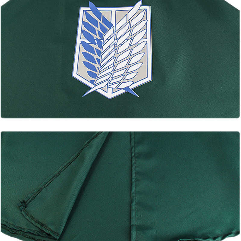 Japanese Anime Cosplay Costume Attack on Titan Cloak Shingeki No Kyojin Scouting Capes Halloween Costumes for Women Clothes Y0827