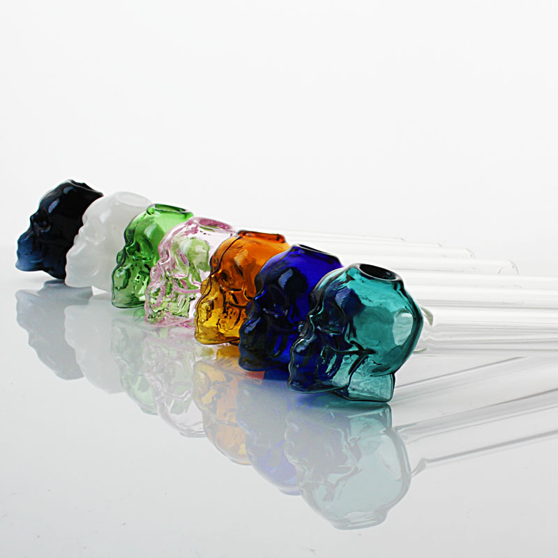 2021 Smoking Pipes Colorful Pyrex Oil Burner Glass Pipe 12CM Length Mix Colors With Skull Shape Head
2021 Smoking Pipes Colorful Pyrex Oil Burner Glass Pipe 12CM Length Mix Colors With Skull Shape Head