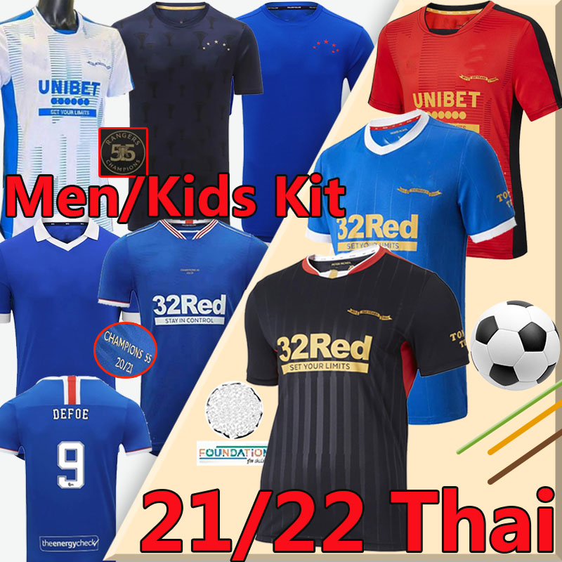 21/22 Rangers Soccer Jerseys Glasgow 2021 2022 DEFOE HAGI BARKER MORELOS 150th Anniversary CHAMPIONS 55 SPECIAL Football Shirt Men + kids kit home awayuniforms, 20/21 third kids
21/22 Rangers Soccer Jerseys Glasgow 2021 2022 DEFOE HAGI BARKER MORELOS 150th Anniversary CHAMPIONS 55 SPECIAL Football Shirt Men + kids kit home awayuniforms, 20/21 third kids