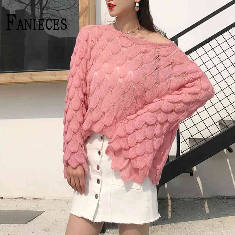 Autumn women Hollow out casual loose knit sweater Female pink thin Flare sleeve top high street pullover tops streetwear 210520, White
Autumn women Hollow out casual loose knit sweater Female pink thin Flare sleeve top high street pullover tops streetwear 210520, White