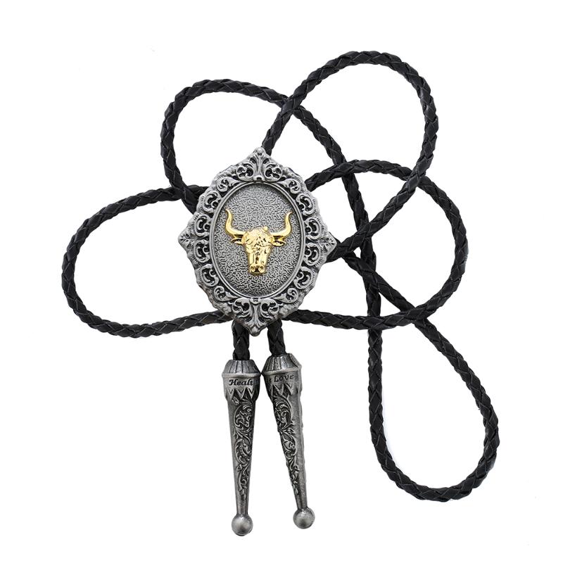 Bow Ties Cowboy Bolo Tie For Men With Leather Rope Chain Gold Bull Head Vintage Western Neck Apprael Accessories Novelty Gift, Black;gray
Bow Ties Cowboy Bolo Tie For Men With Leather Rope Chain Gold Bull Head Vintage Western Neck Apprael Accessories Novelty Gift, Black;gray