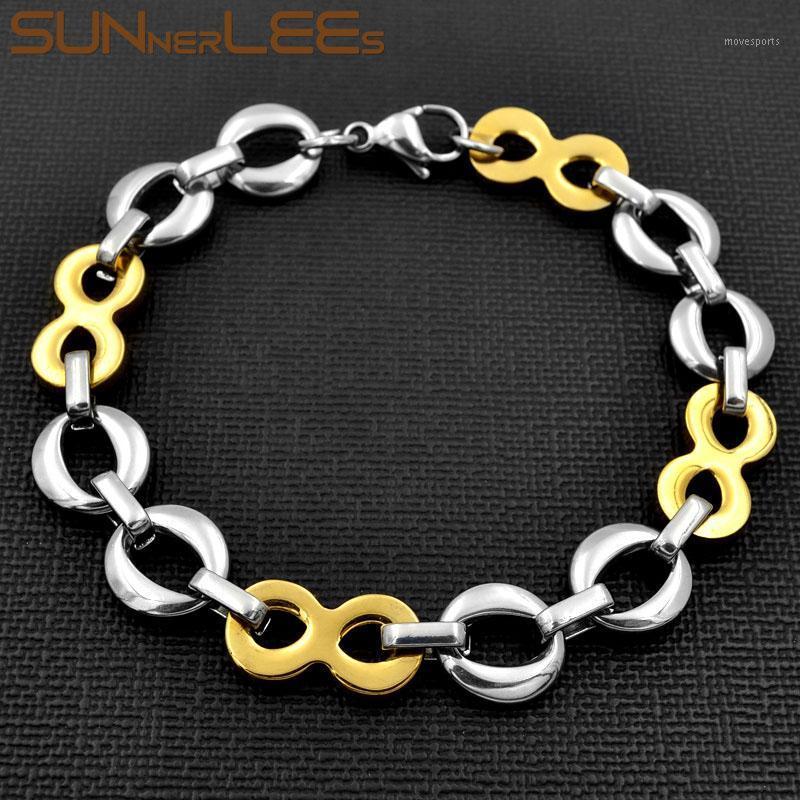 Link, Chain SUNNERLEES Fashion Jewelry Stainless Steel Bracelet 12mm Geometric Link Silver Gold Color For Men Women SC103 B1
Link, Chain SUNNERLEES Fashion Jewelry Stainless Steel Bracelet 12mm Geometric Link Silver Gold Color For Men Women SC103 B1