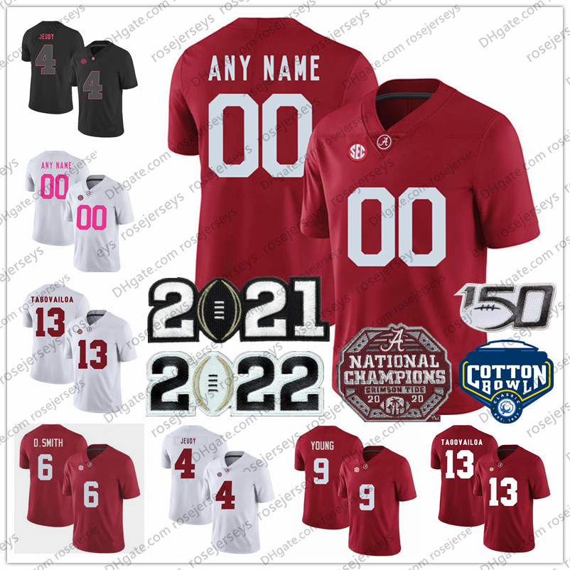 Custom 2022 Alabama Crimson Tide Football Jersey 9 Bryce Young 4 Brian Robinson Jr. 1 Jameson Williams KOOL-AID MCKINSTRY 150TH Championship Cotton Bowl Jerseys S-3XL