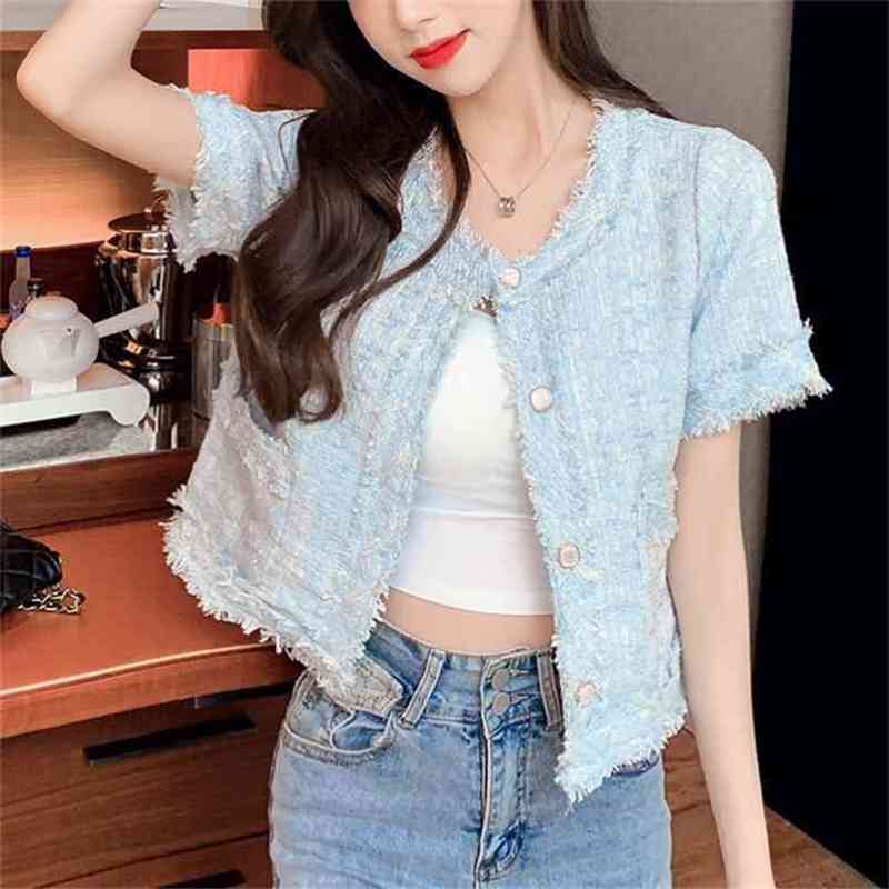 Spring coat women Tweed Jacket high quality Small Fragrance Patchwork Women Korean Short Elegant Autumn 210603, Picture color
Spring coat women Tweed Jacket high quality Small Fragrance Patchwork Women Korean Short Elegant Autumn 210603, Picture color