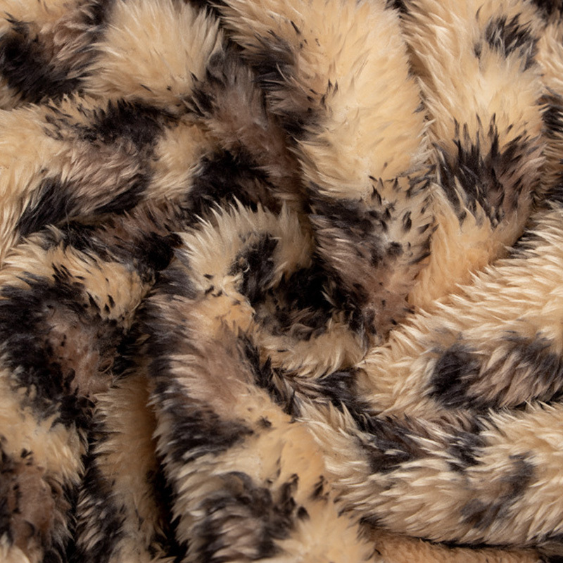 Autumn Winter Women Leopard Open Stitch Teddy Coat Fashion Street style Long Sleeve Female Outwear Casual Coats 210510