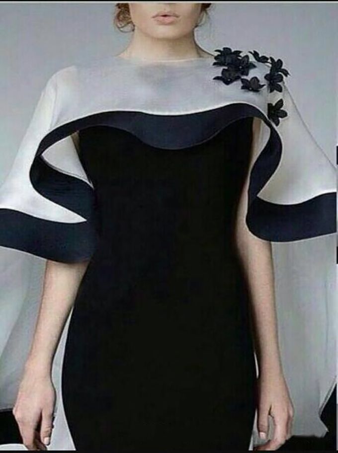 Charming High Neck mother of the bride dresses with shawl navy blue flowers Short Sleeves Ruched Evening Formal Gowns Vestidos De Festa