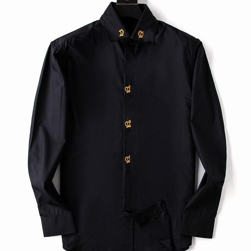 Men's business shirt long sleeve shirt high quality British style slim fashion formal wear designer stand collar formalwear embroidery pattern, Khaki
Men's business shirt long sleeve shirt high quality British style slim fashion formal wear designer stand collar formalwear embroidery pattern, Khaki