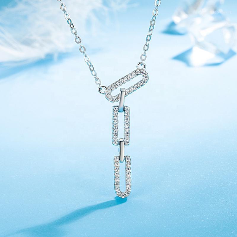 Chains 925 Sterling Silver Dainty Paperclip Chain Necklace Jewelry, Clip Shaped CZ Cubic Zircon Pendant For Women Girls
Chains 925 Sterling Silver Dainty Paperclip Chain Necklace Jewelry, Clip Shaped CZ Cubic Zircon Pendant For Women Girls