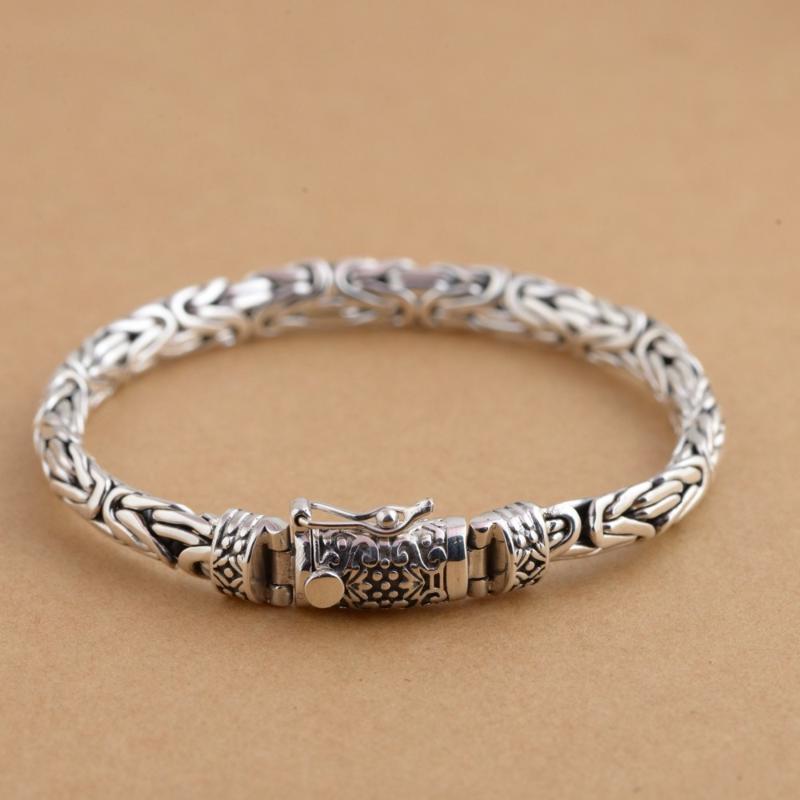 Link, Chain Real 925 Sterling Silver Bracelets For Men Fashion Jewelry Vintage Punk 20cm Bracelet Father's Day Gifts
Link, Chain Real 925 Sterling Silver Bracelets For Men Fashion Jewelry Vintage Punk 20cm Bracelet Father's Day Gifts