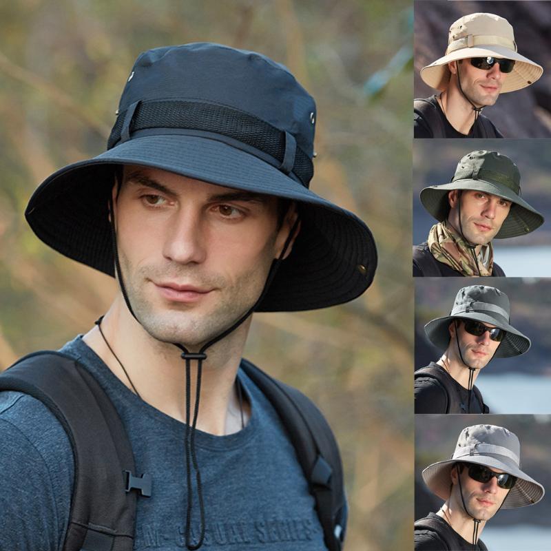 Mens Summer Outdoor Sun Protection Breathable Fisherman Cap Foldable Bucket Hat Male Bennet Caps Quick-dry Wide Brim Hats, Black
Mens Summer Outdoor Sun Protection Breathable Fisherman Cap Foldable Bucket Hat Male Bennet Caps Quick-dry Wide Brim Hats, Black